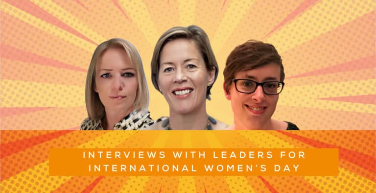 Female leaders at International Women's Day event, representing Jensten Insurance Brokers.