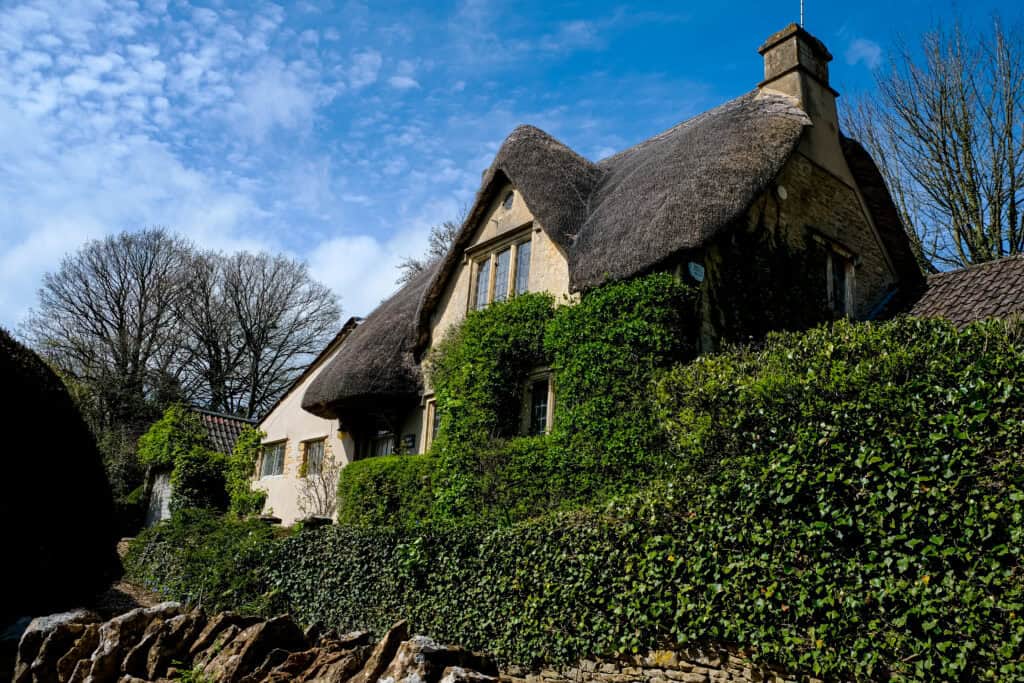 Cotswolds home with a thatched roof